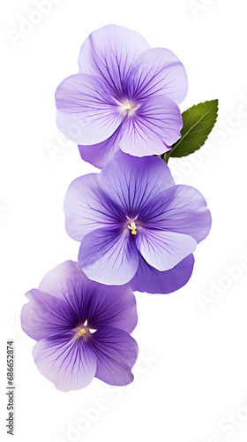 Violet isolated on transparent background