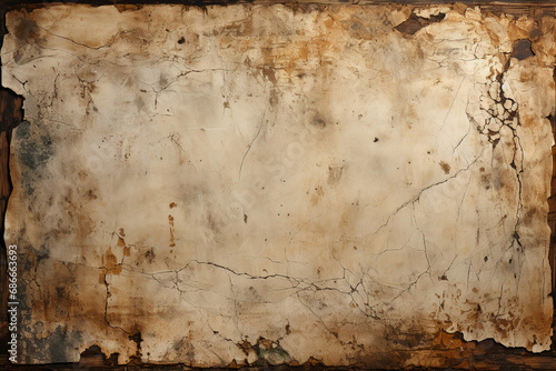 old paper on a white background ai generative