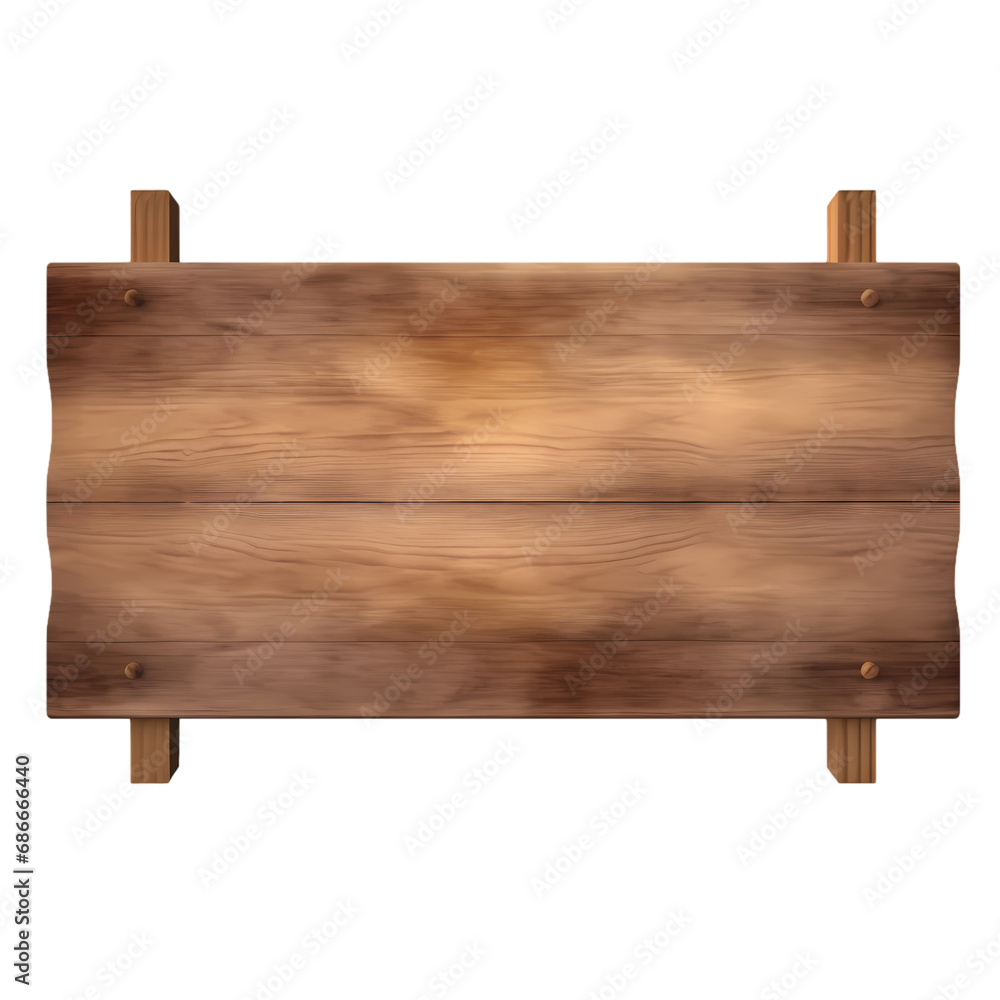 Empty wooden sign isolated on transparent background Empty wooden sign isolated on transparent background