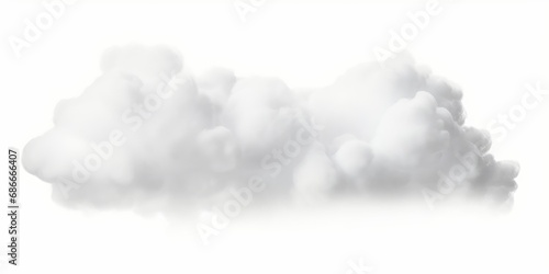 3d special render white fluffy clouds, Generative AI 
