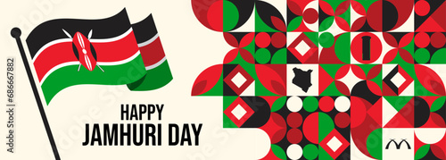 Flag of Kenya. Kenyan Flag. Vector Flag Background. Stock Illustration

