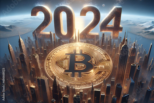 Bitcoin, BTC, 2024, new year, new year, cryptocurrency, surge, surge, spot ETF