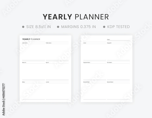 Year At a Glance Printable Calendar