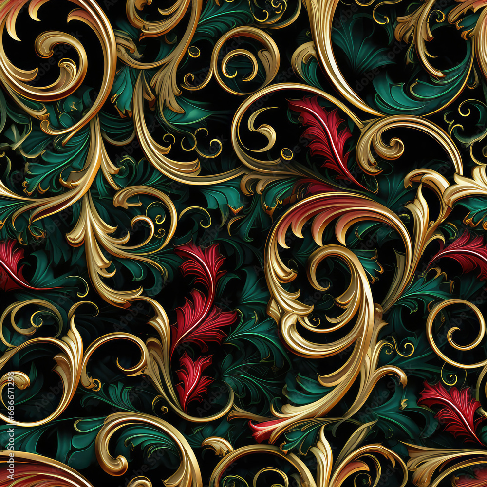 Christmas Decorative Seamless Pattern Christmas Decorative Seamless Pattern