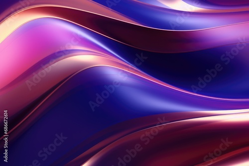 Abstract background with iridescent waves. Modern minimalistic wallpaper for screensavers  advertising  presentations. Multicoloured bright colourful pattern. Metallic silk and cloth material.