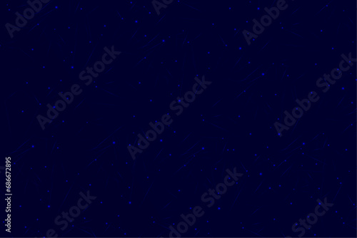 Connected shiny dots and lines on dark blue background