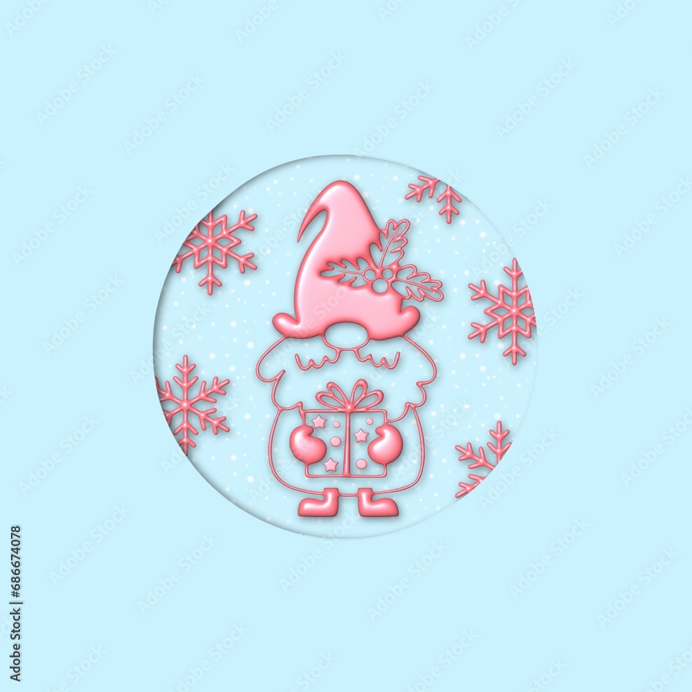 Christmas gnome illustration Christmas gnome illustration