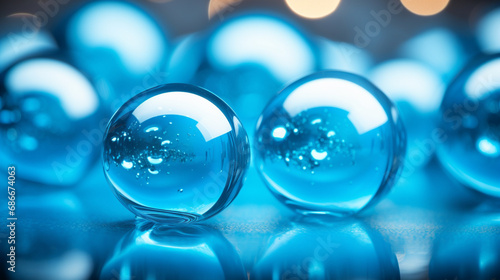 glass spheres HD 8K wallpaper Stock Photographic Image 