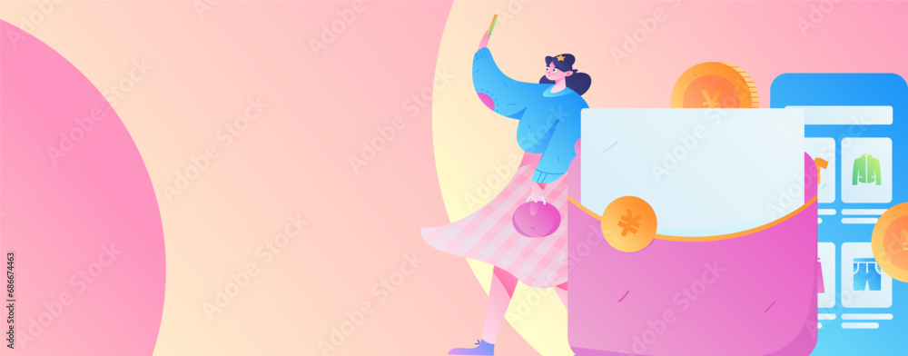 Festive Shopping E-Commerce Online Shopping People Flat Vector Concept Operation Hand Drawn Illustration
Festive Shopping E-Commerce Online Shopping People Flat Vector Concept Operation Hand Drawn Illustration