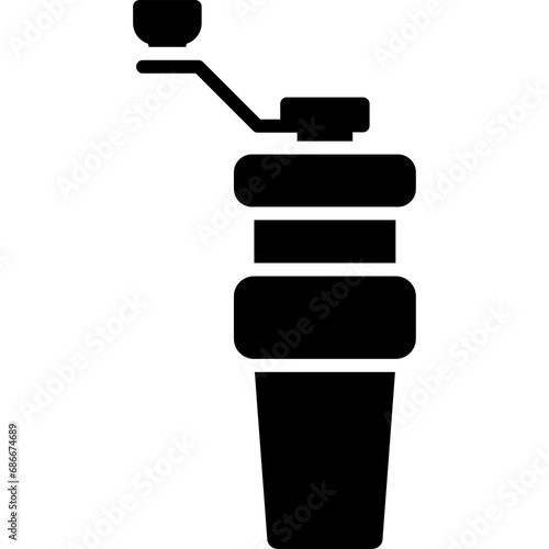 Coffee Grinder Icon Glyph