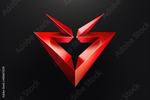 Free Download A red logo displayed on a sleek black background. Perfect for branding and promotional materials. - GFXLoad
