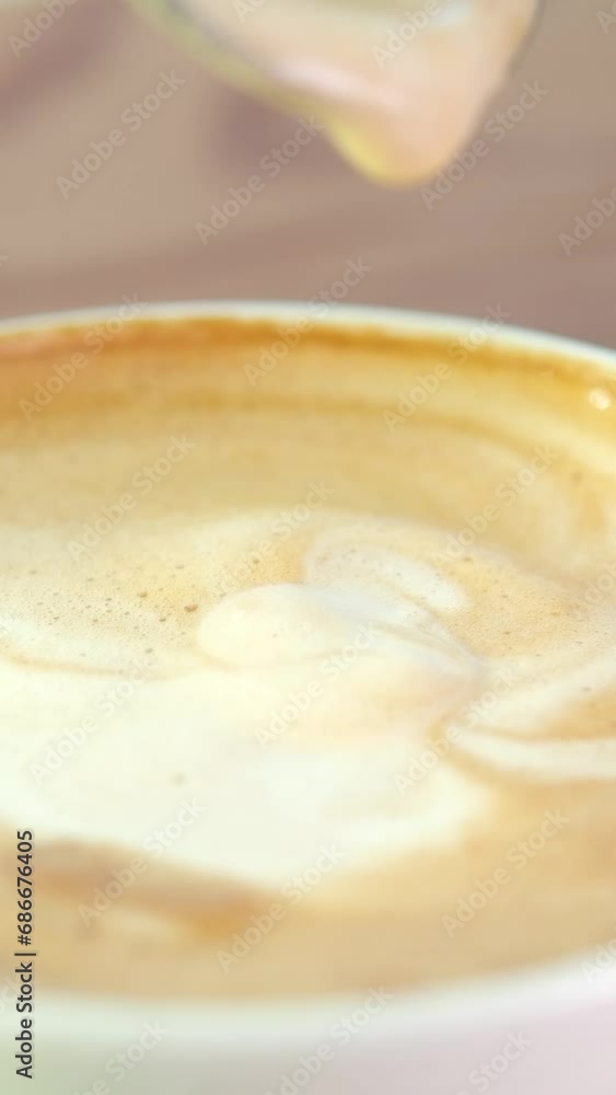 Turmeric Chai Latte at Cafe cup of cappuccino Turmeric Chai Latte at Cafe cup of cappuccino