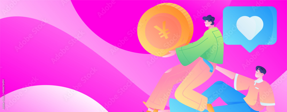 Festive Shopping E-Commerce Online Shopping People Flat Vector Concept Operation Hand Drawn Illustration
Festive Shopping E-Commerce Online Shopping People Flat Vector Concept Operation Hand Drawn Illustration