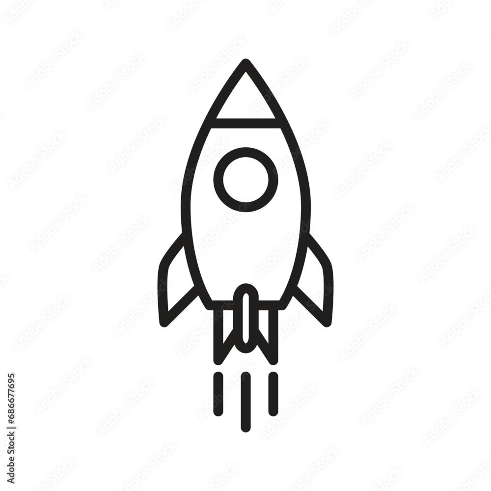 Rocket icon vector logo design flat style illustration Rocket icon vector logo design flat style illustration