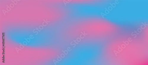 Abstract pink and blue gradient blurred background. Festive glowing blurred banner.