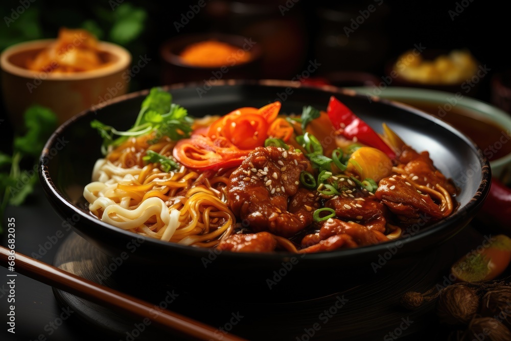 Close up on delicious asian food Close up on delicious asian food