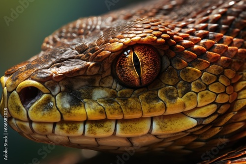 Close up of a snake, macro