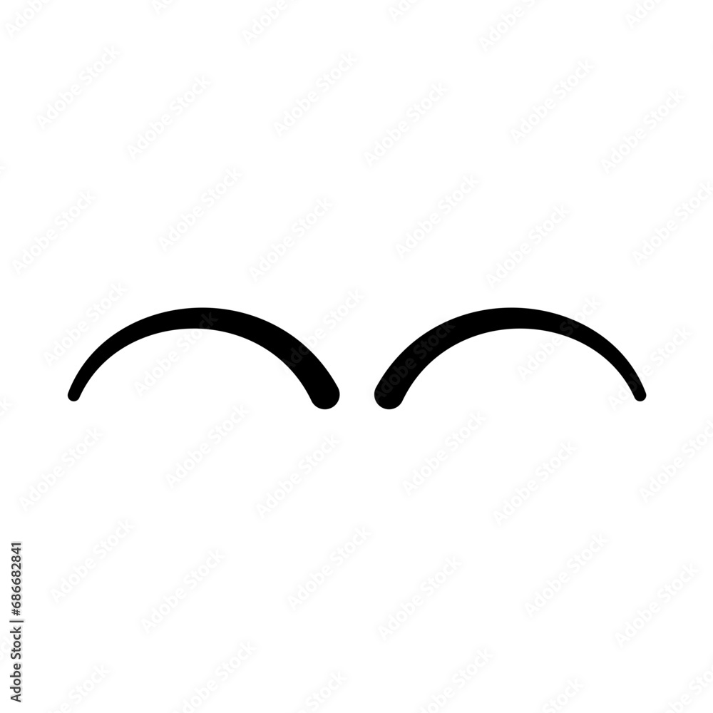 Silhouette Eyelash Icon Silhouette Eyelash Icon