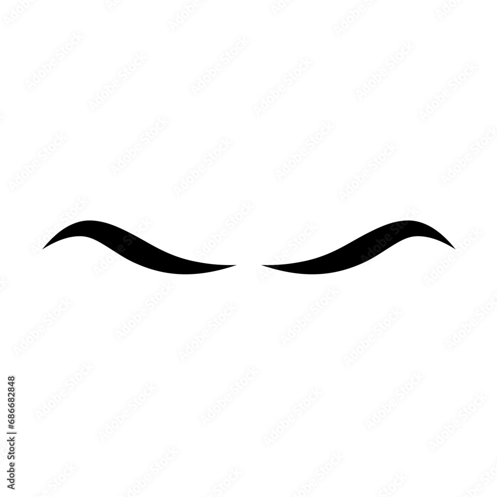 Silhouette Eyelash Icon Silhouette Eyelash Icon