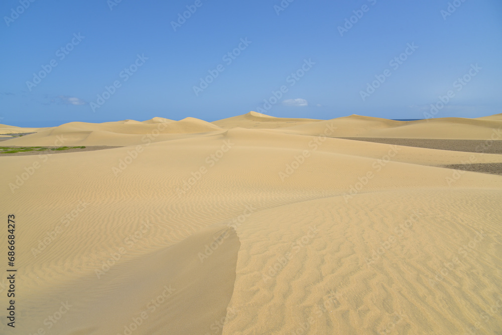 Sanddünen auf der Insel Gran Canaria / Spanien