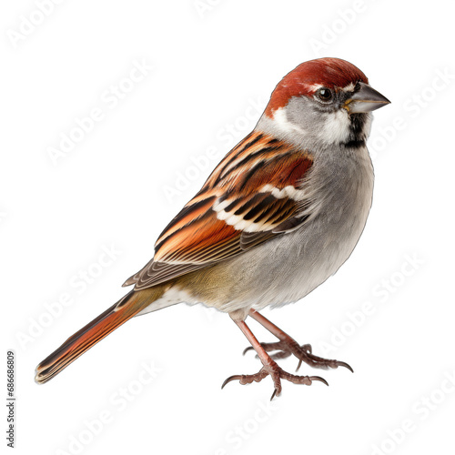 American Tree Sparrow isolated on transparent background