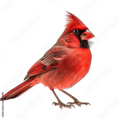 Northern Cardinal isolated on transparent background