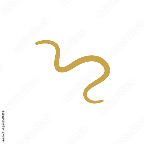 Parasitic Worms Vector Illustration