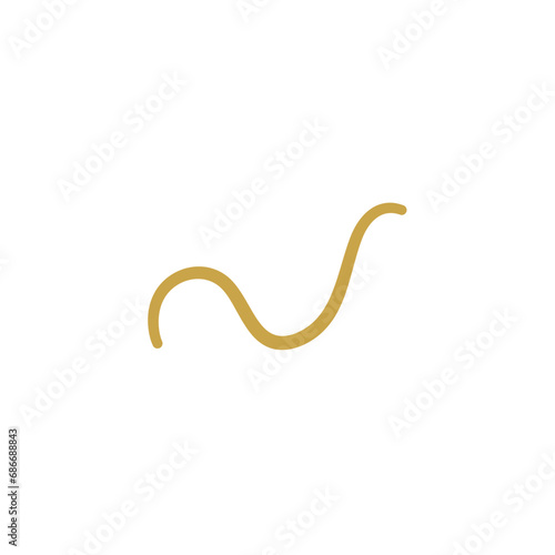 Parasitic Worms Vector Illustration