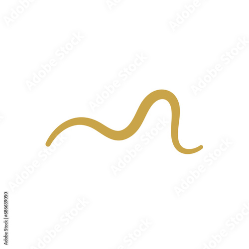 Parasitic Worms Vector Illustration