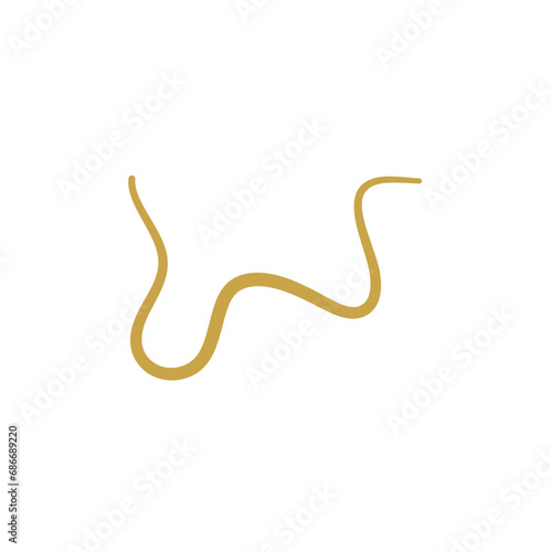 Parasitic Worms Vector Illustration