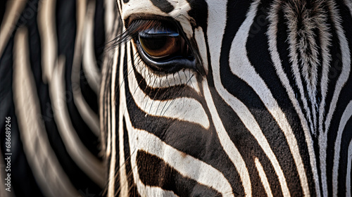 Close-up of zebra s eye