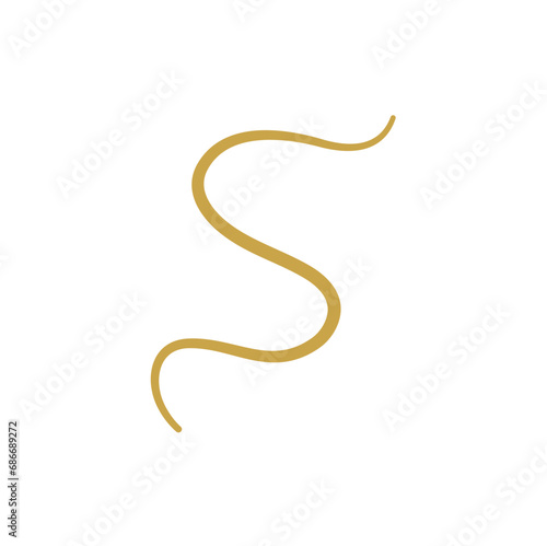 Parasitic Worms Vector Illustration