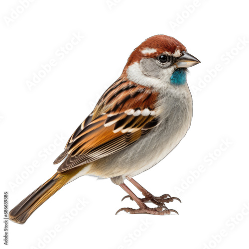 American Tree Sparrow isolated on transparent background