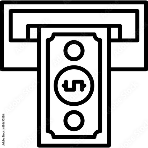 Cash withdrawal Icon
