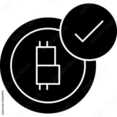 Bitcoin accepted Icon