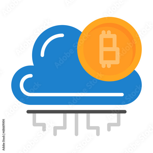 Cloud mining Icon