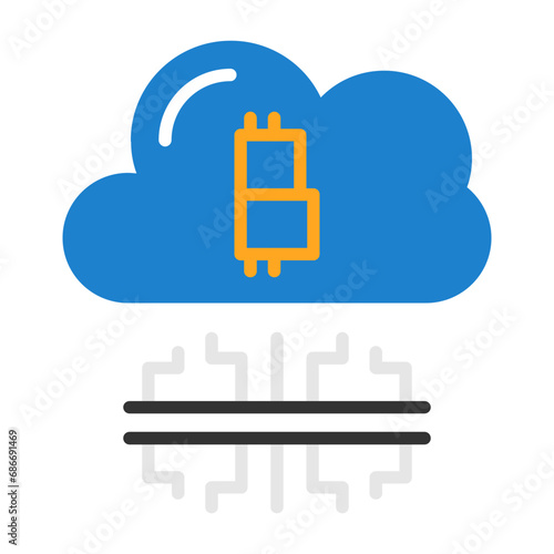 Cloud mining Icon