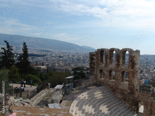 ruins in athens photo