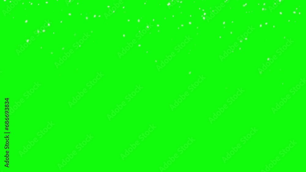 Snow fall or falling snowflakes with green background for chroma key. 4k Stock video Snow fall or falling snowflakes with green background for chroma key. 4k Stock video