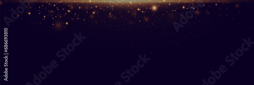 Shiny particle effect. Vector sparkles on a black background. Christmas light effect. Shiny magical dust particles. Sparks of dust and stars shine with a special light.