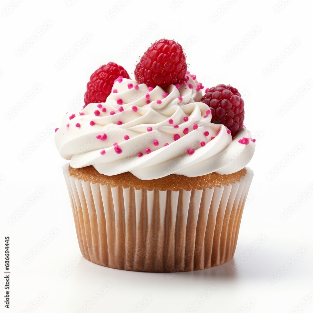 superb and delicious cupcake, white background superb and delicious cupcake, white background