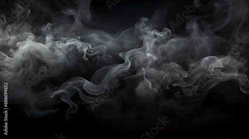 Abstract Smoke On Dark Background, Comic background, Background Banner