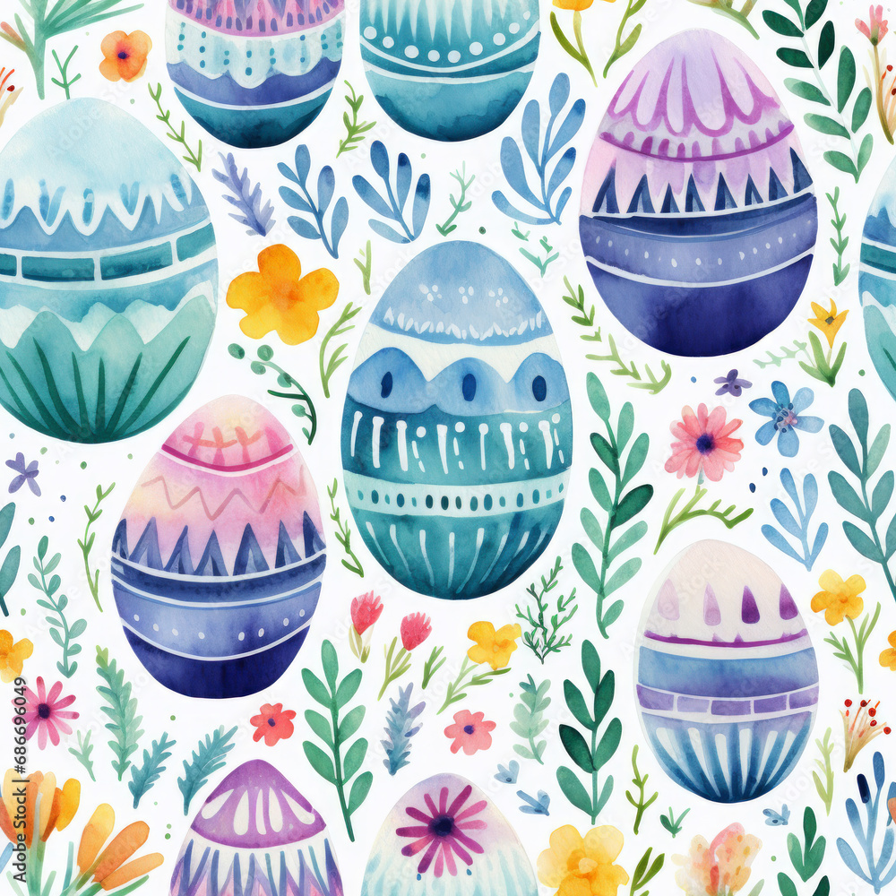 Easter egg seamless pattern Easter egg seamless pattern