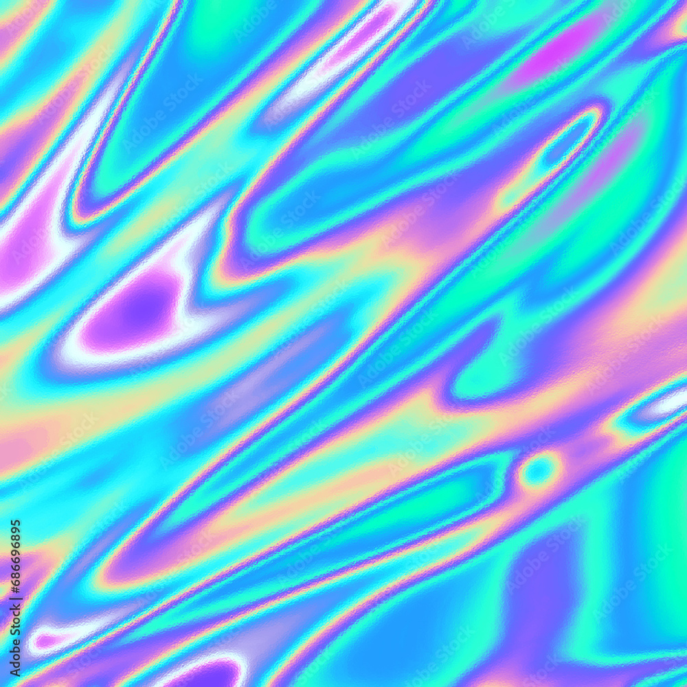 Fototapeta premium Colorful Digital Foil in holographic colors