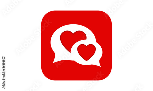Heart dating logo	
