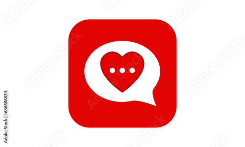 Heart dating logo	
