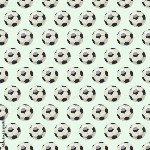 Football seamless pattern vector design  Soccer ball illustration