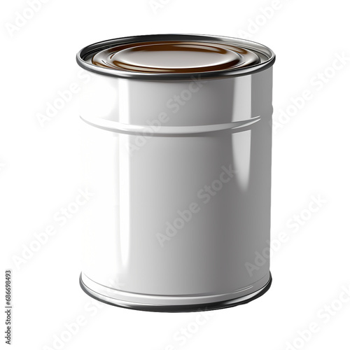 Paint cans isolated on transparent background