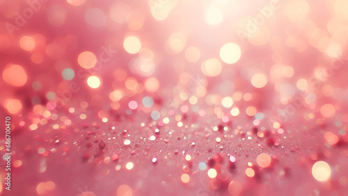 pink glow on bokeh background