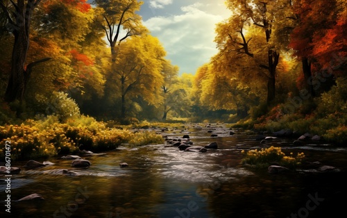 The scenery is beautiful, with rainbows, waterfalls, and beautiful forests illustrating the scenes.